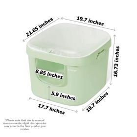 Fashionable Cubic Cat Litter Box With Lid, Pet Supplies, Upgrade Your Pet Space (Color: Green)